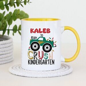 Custom Name Kindergarten Cup, Boys Gifts, Kids Small Mug, School